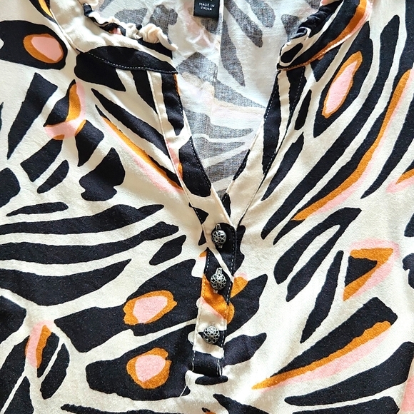 NWOT Tribal size S tango design 3/4 sleeve blouse - Picture 4 of 6